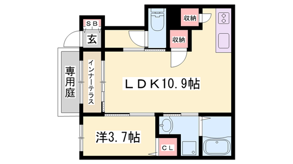 コントレイル糸引の物件間取画像